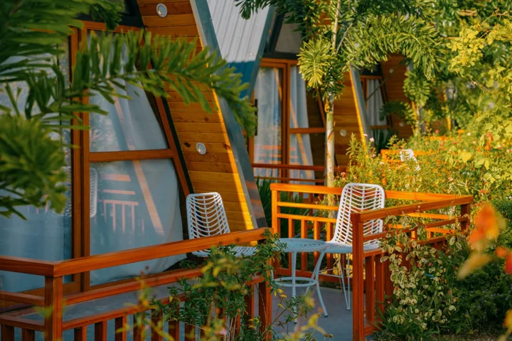 Cabin porch seating
